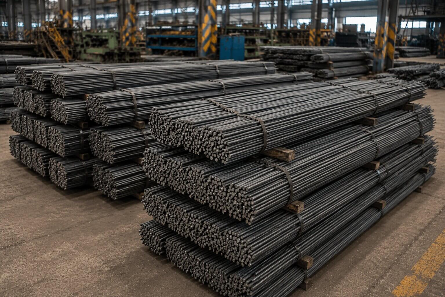 Straightened MS Rods